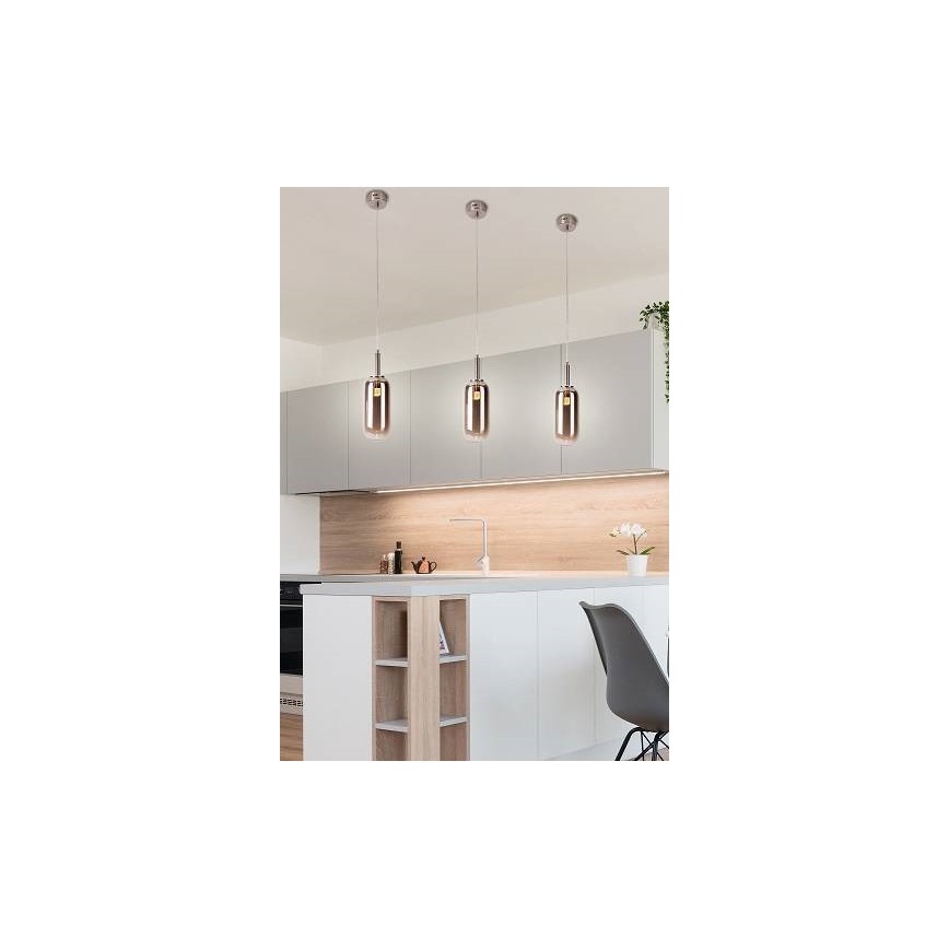 LED-kattokruunu narussa FIUGGI LED/6W/230V harmaa