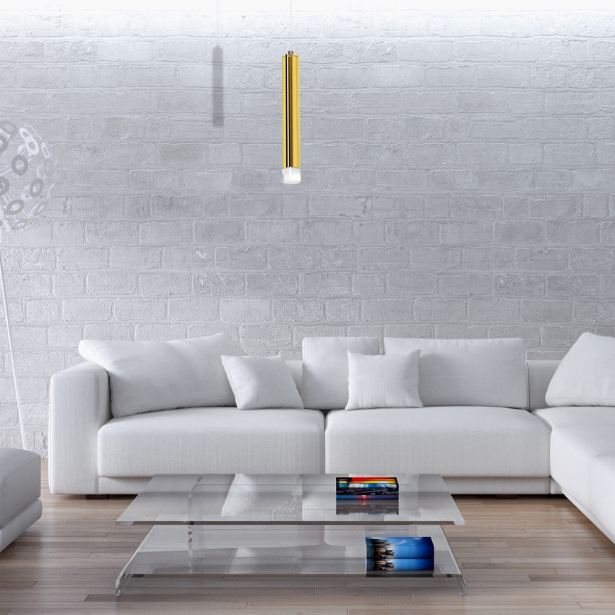 LED-kattokruunu narussa GOLDIE 1xLED/5W/230V kultainen