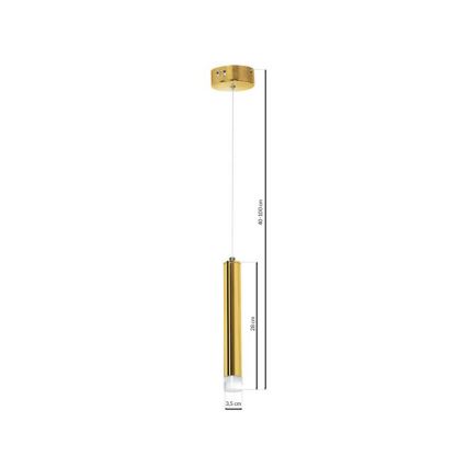 LED-kattokruunu narussa GOLDIE 1xLED/5W/230V kultainen