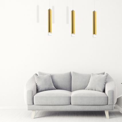LED-kattokruunu narussa GOLDIE 3xLED/15W/230V kultainen