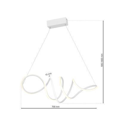 LED-kattokruunu narussa LOCA LED/50W/230V