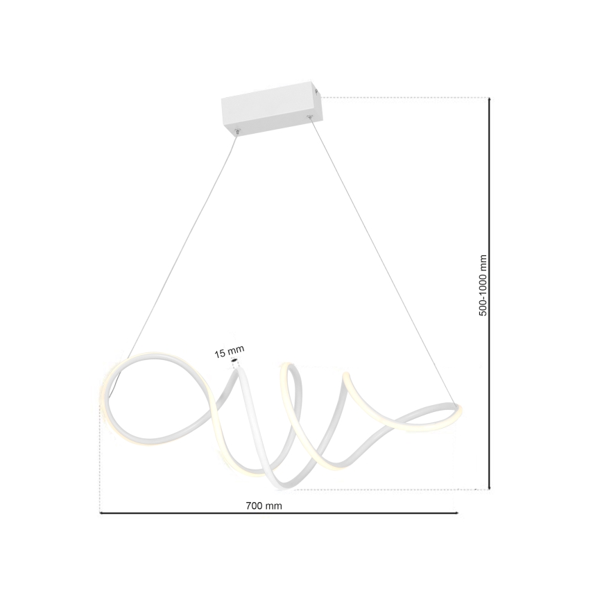LED-kattokruunu narussa LOCA LED/50W/230V