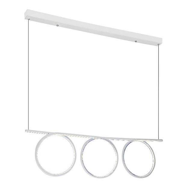 LED-kattokruunu narussa LOOP 3xLED/20W/230V valkoinen