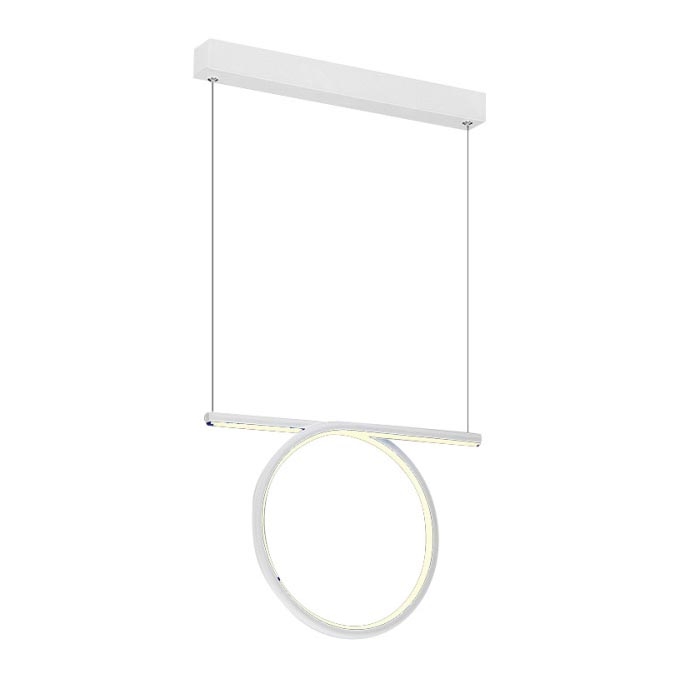 LED-kattokruunu narussa LOOP LED/20W/230V valkoinen