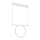 LED-kattokruunu narussa LOOP LED/20W/230V valkoinen