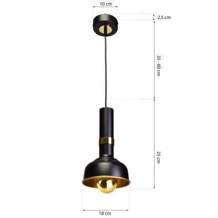 LED-kattokruunu narussa MARGO 1xE27/5,5W/230V
