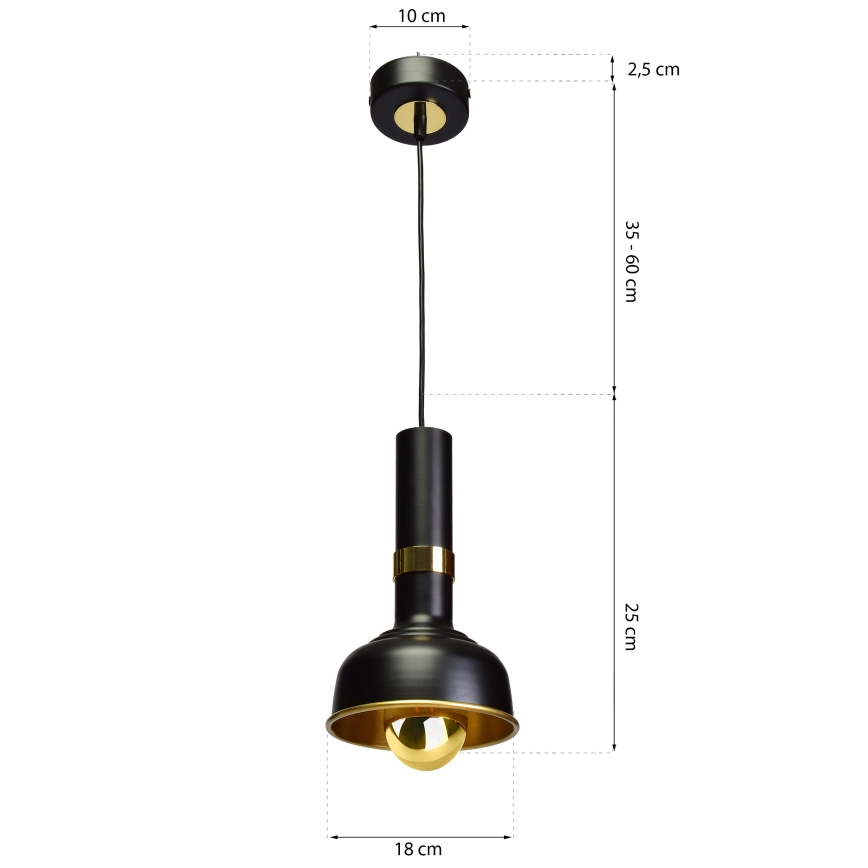 LED-kattokruunu narussa MARGO 1xE27/5,5W/230V