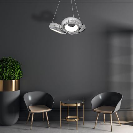 LED-kattokruunu narussa MERCURIO 3xLED/12W/230V