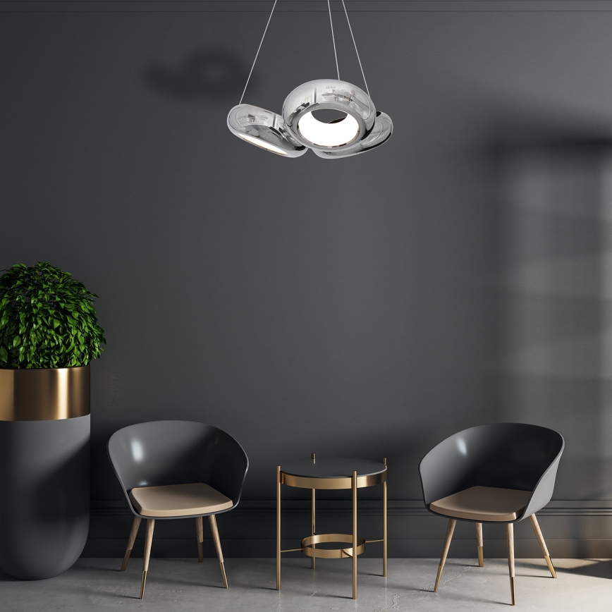 LED-kattokruunu narussa MERCURIO 3xLED/12W/230V