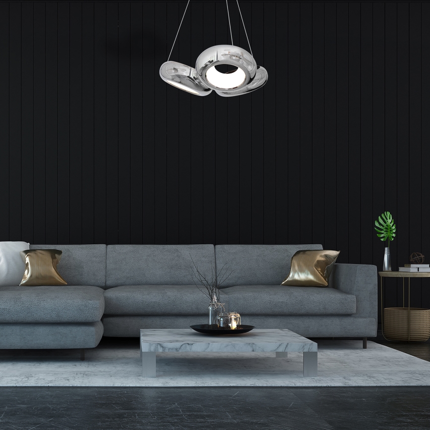 LED-kattokruunu narussa MERCURIO 3xLED/12W/230V