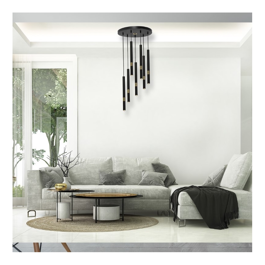 LED-kattokruunu narussa MONZA 7xG9/7W/230V