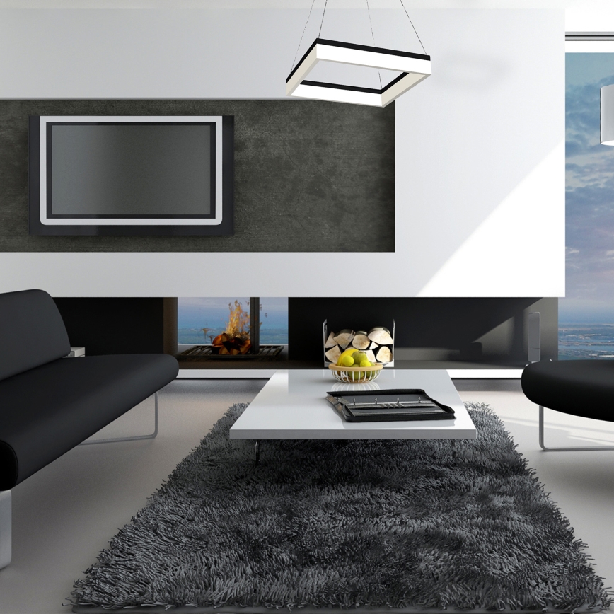 LED-kattokruunu narussa NERO 1xLED/32W/230V