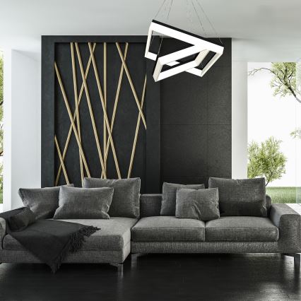 LED-kattokruunu narussa NERO 2xLED/80W/230V