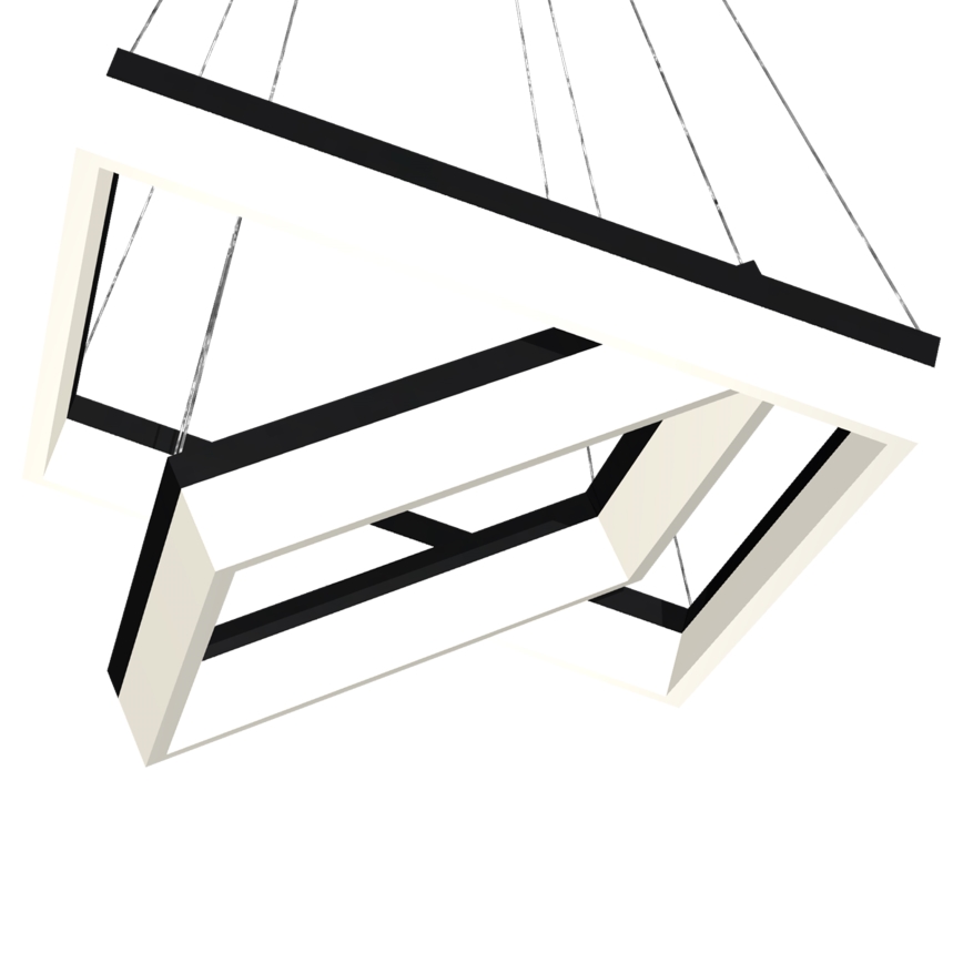 LED-kattokruunu narussa NERO 2xLED/80W/230V