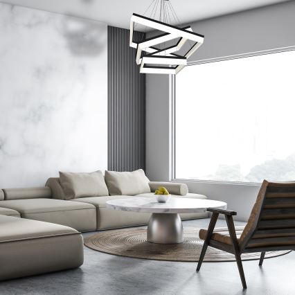 LED-kattokruunu narussa NERO 3xLED/140W/230V