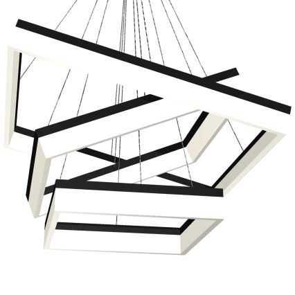 LED-kattokruunu narussa NERO 3xLED/140W/230V
