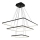 LED-kattokruunu narussa NIX LED/117W/230V musta