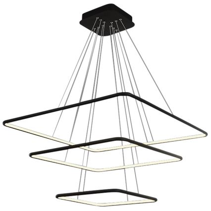 LED-kattokruunu narussa NIX LED/117W/230V musta