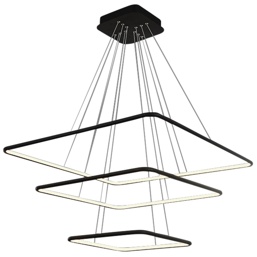 LED-kattokruunu narussa NIX LED/117W/230V musta