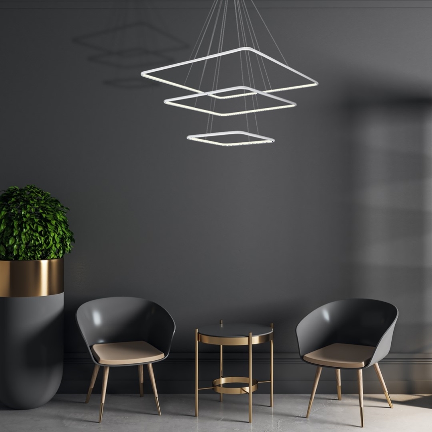 LED-kattokruunu narussa NIX LED/117W/230V valkoinen