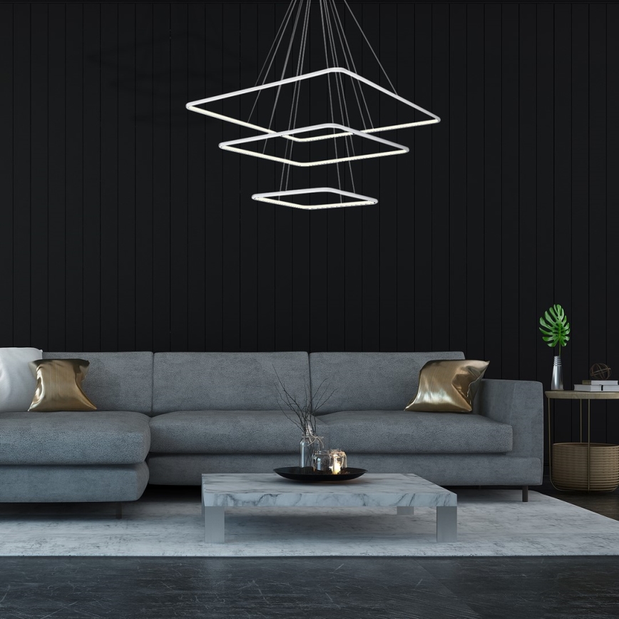 LED-kattokruunu narussa NIX LED/117W/230V valkoinen