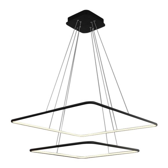LED-kattokruunu narussa NIX LED/50W/230V musta