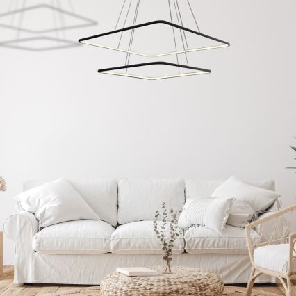LED-kattokruunu narussa NIX LED/50W/230V musta