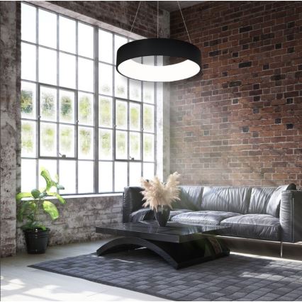 LED-kattokruunu narussa OHIO BLACK LED/24W/230V