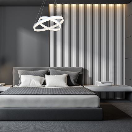 LED-kattokruunu narussa RING kaukosäätimellä LED/60W/230V