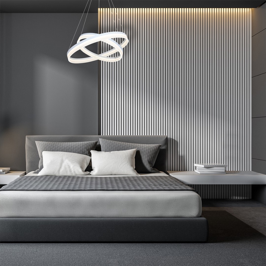 LED-kattokruunu narussa RING kaukosäätimellä LED/60W/230V