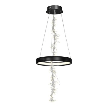 LED-kattokruunu narussa SPARK LED/35W/230V musta