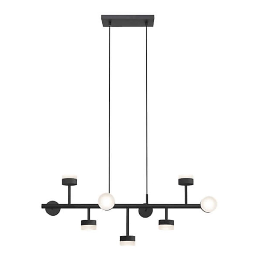 LED-kattokruunu tangossa COMFORT 9xLED/5W/230V musta