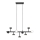 LED-kattokruunu tangossa COMFORT 9xLED/5W/230V musta