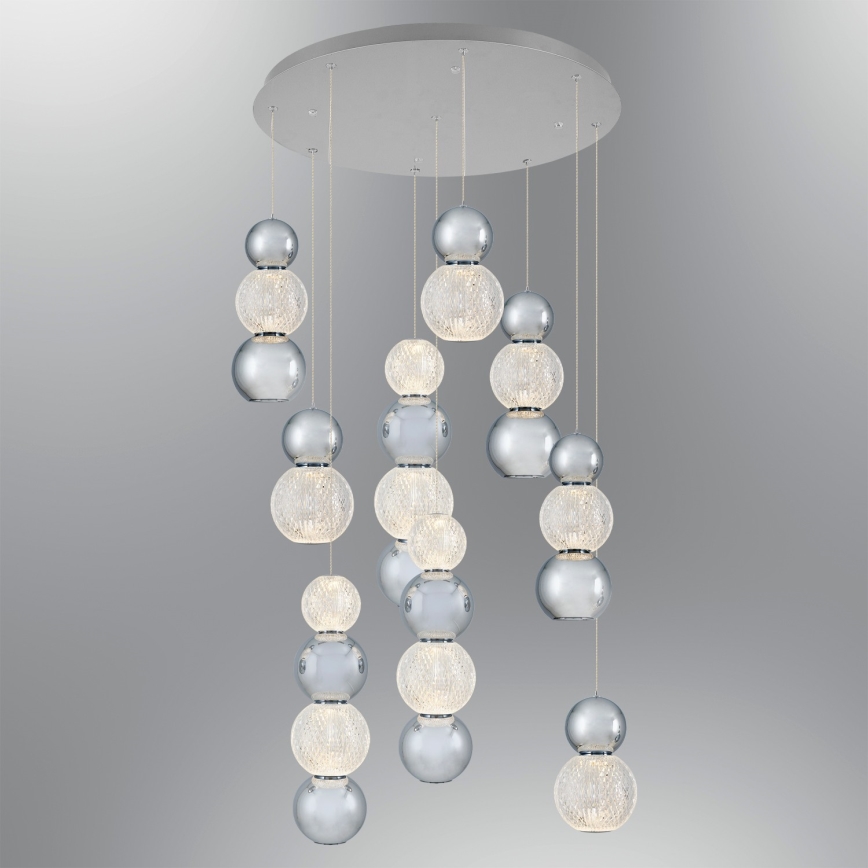 LED-kattokruunu vaijerilla CREMONA LED/51W/230V 3000K mattakromi