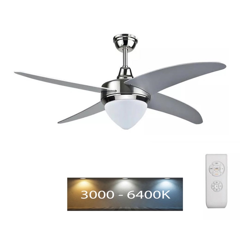 LED-kattotuuletin LED / 15W / 230V 3000K / 4000K / 6400K + kaukosäädin