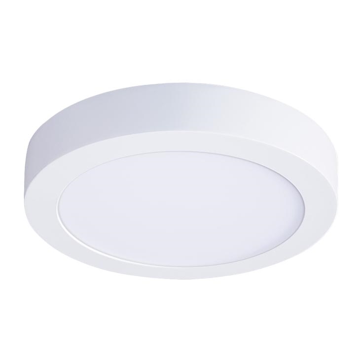 LED-kattovalaisin, 18 W, 230 V, 3000/4000/6000 K, Ø 22,5 cm, valkoinen