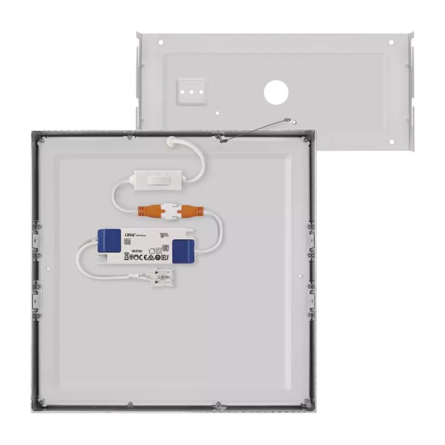 LED Kattovalaisin NEXXO LED/28,5W/230V 3000/3500/4000K 30x30 cm mattakromi