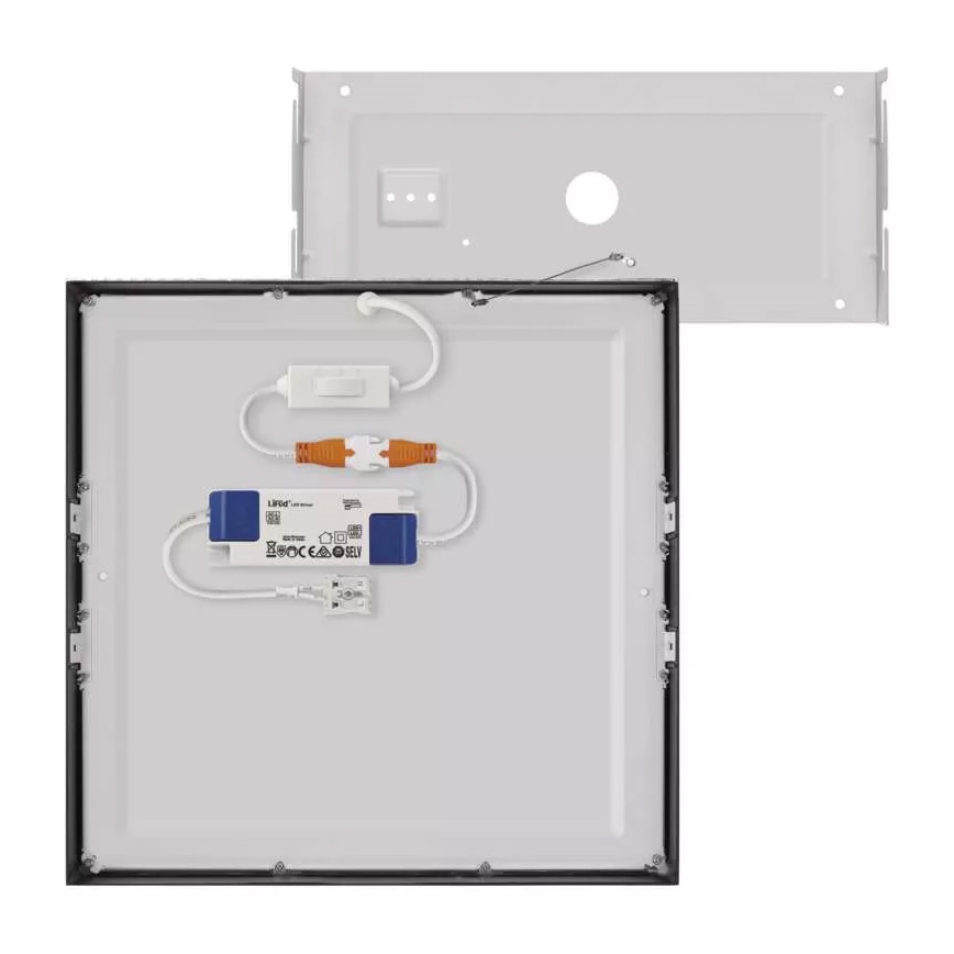 LED Kattovalaisin NEXXO LED/28,5W/230V 3000/3500/4000K 30x30 cm musta