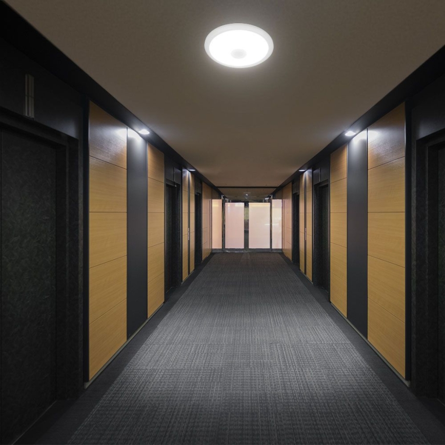 LED-kattovalaisin anturilla SAMSUNG CHIP LED/12W/230V 3000/4000/6000K halkaisija 29 cm valkoinen