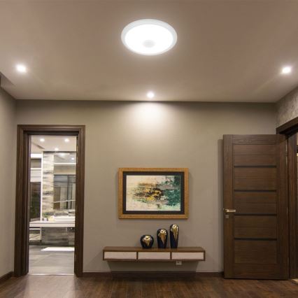 LED-kattovalaisin anturilla SAMSUNG CHIP LED/12W/230V 3000/4000/6000K halkaisija 29 cm valkoinen
