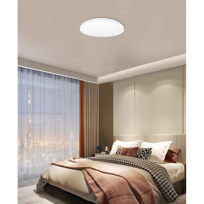 LED-kattovalaisin kanssa motion ja dusk sensori LED/24W/230V 4000K halkaisija 32,5 cm valkoinen