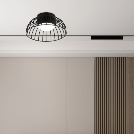 LED Kattovalaisin BETSY LED/12W/230V halkaisija 25 cm musta