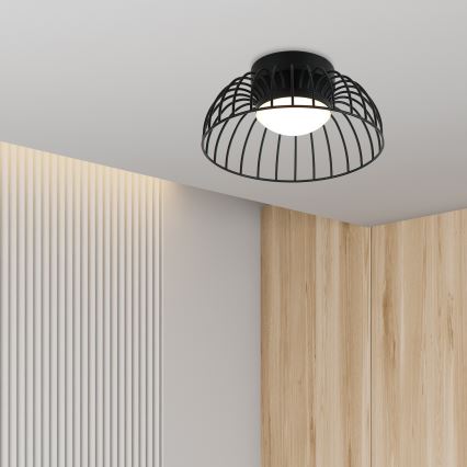 LED Kattovalaisin BETSY LED/12W/230V halkaisija 25 cm musta
