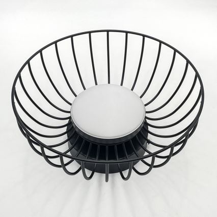 LED Kattovalaisin BETSY LED/12W/230V halkaisija 25 cm musta