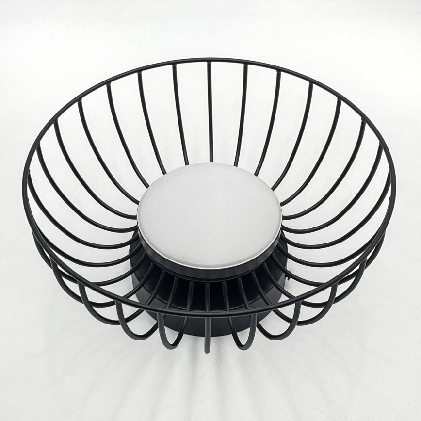 LED Kattovalaisin BETSY LED/12W/230V halkaisija 25 cm musta