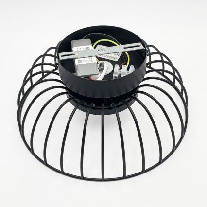 LED Kattovalaisin BETSY LED/12W/230V halkaisija 25 cm musta