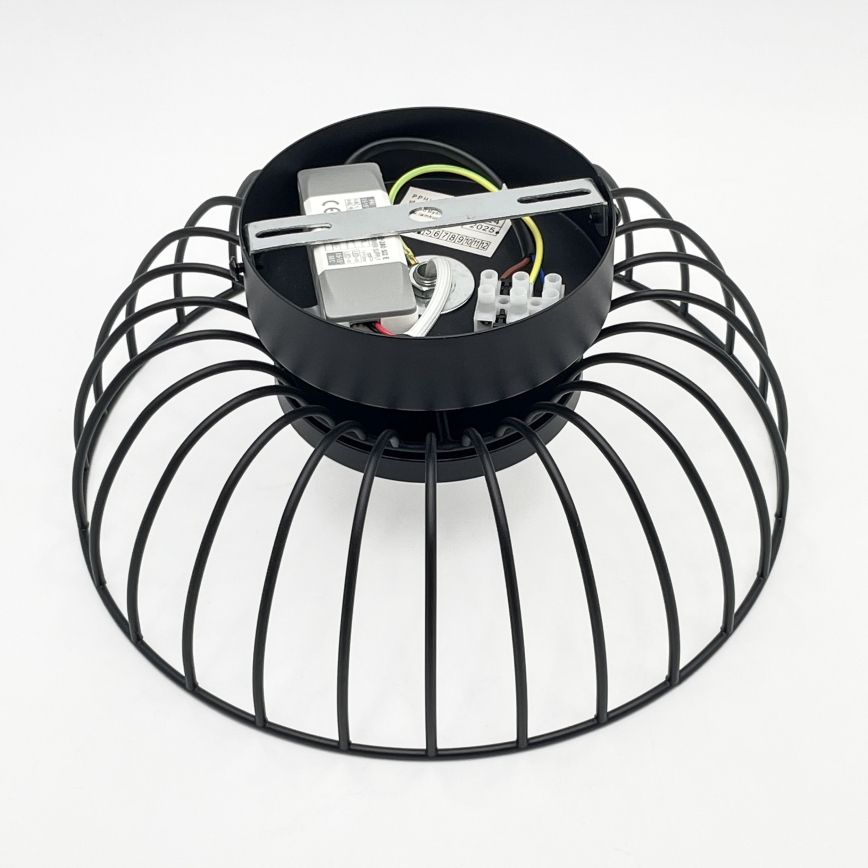 LED Kattovalaisin BETSY LED/12W/230V halkaisija 25 cm musta