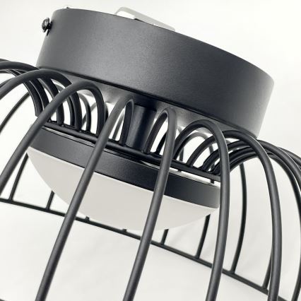 LED Kattovalaisin BETSY LED/12W/230V halkaisija 25 cm musta