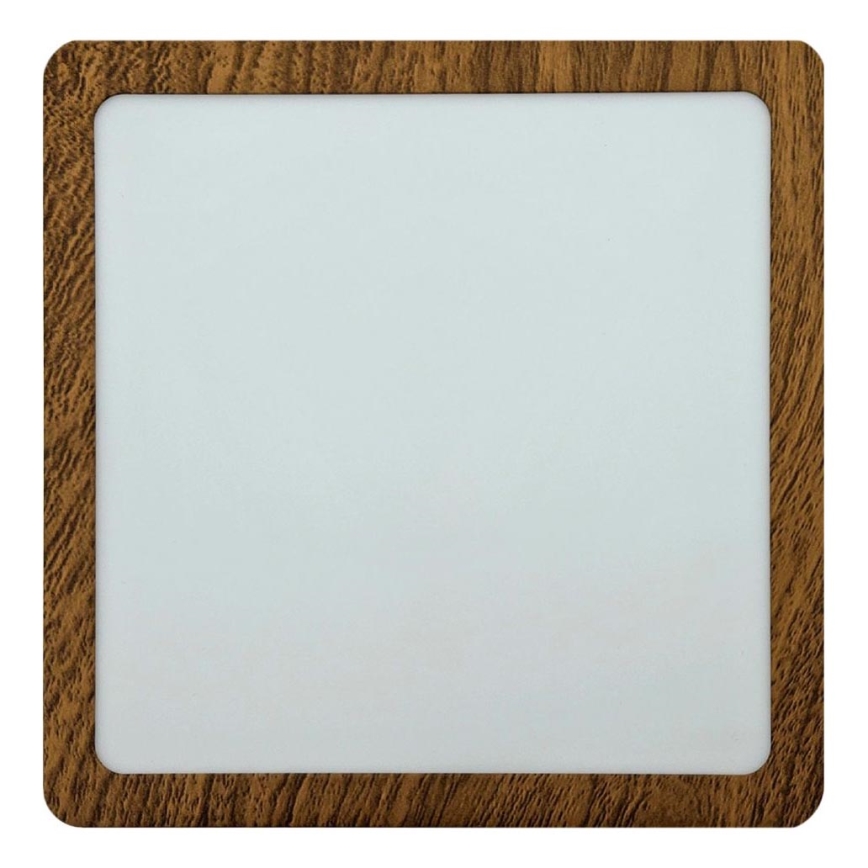 LED-kattovalaisin BLOCK LED/18W/230V 4200K 22x22 cm ruskea
