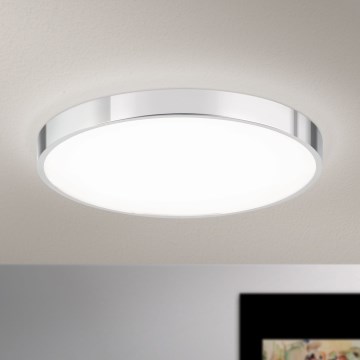 LED-kattovalaisin BULLY LED/28W/230V halkaisija 28 cm kiiltävä kromi